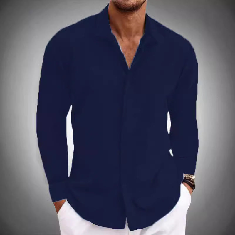 Herren Freizeithemd Modernes Textilmuster Elegant
