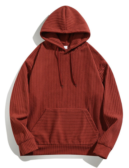 Herren Kapuzenpullover Kuschelig mit Kängurutasche Modern