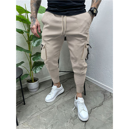 Herren Cargo-Jogginghose Modern Elastisch Mit Taschen