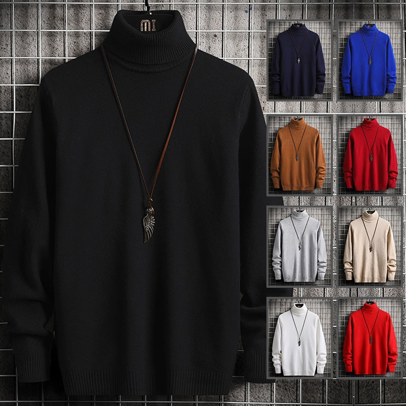 Herren Rollkragenpullover Weich Modern Stylisch
