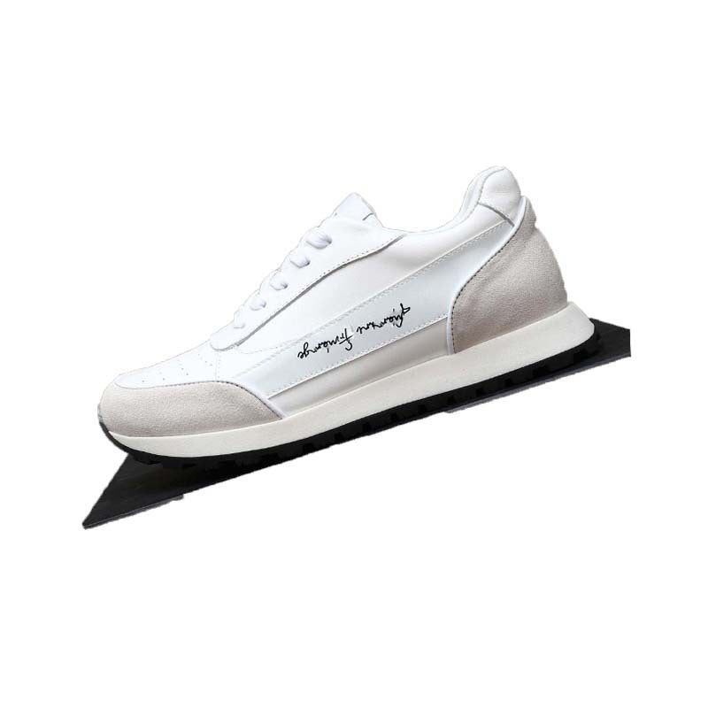 Damen Sneaker Sportlich Leder Laufsohle