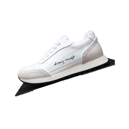 Damen Sneaker Sportlich Leder Laufsohle