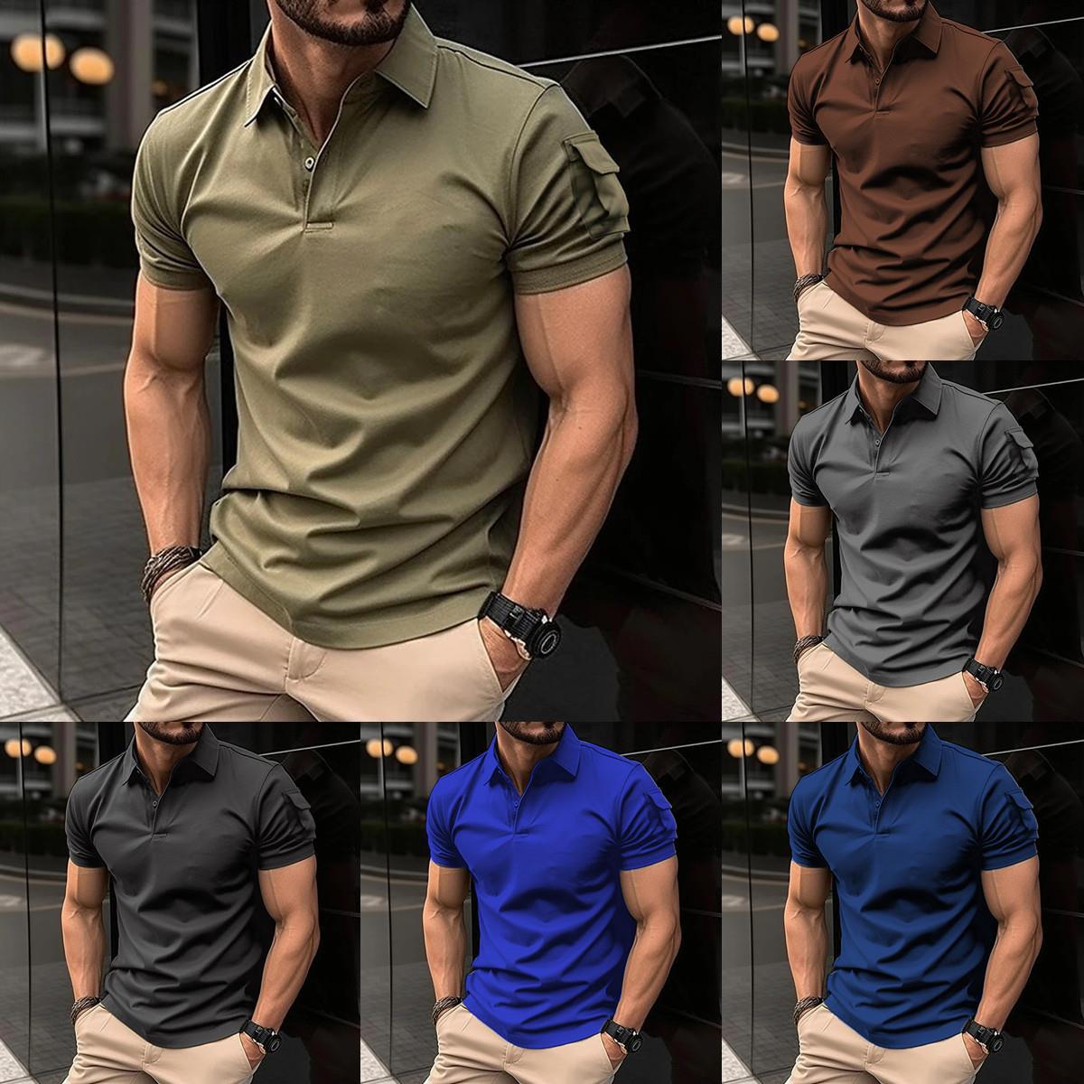 Herren Poloshirt Sportlich Funktionale Ärmel Modern - BerlinGlamour
