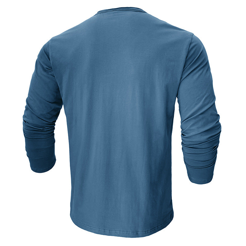 Herren Langarmshirt Relaxed Fit Rundhals