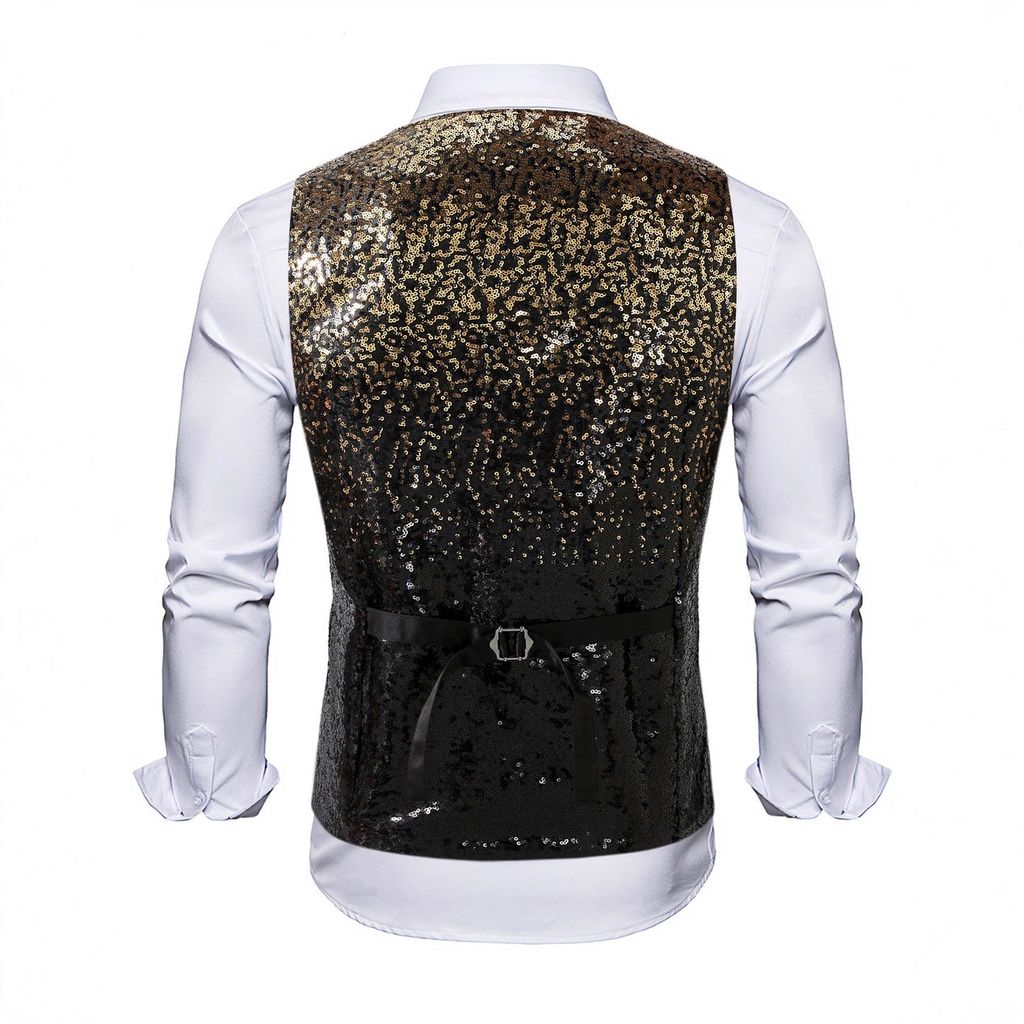 Herren Paillettenweste Glamour Partyjacke