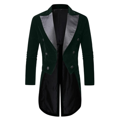 Eleganter Herren Samt Blazer Berlin Style Schwarz