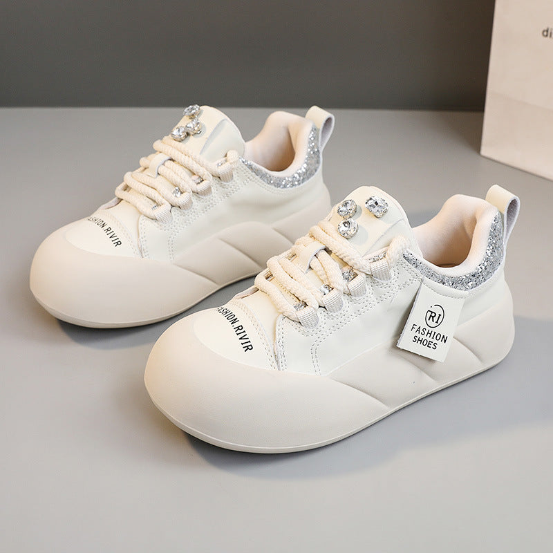 Damen Sneaker Modisch Glitzer mit Komfort Sohle