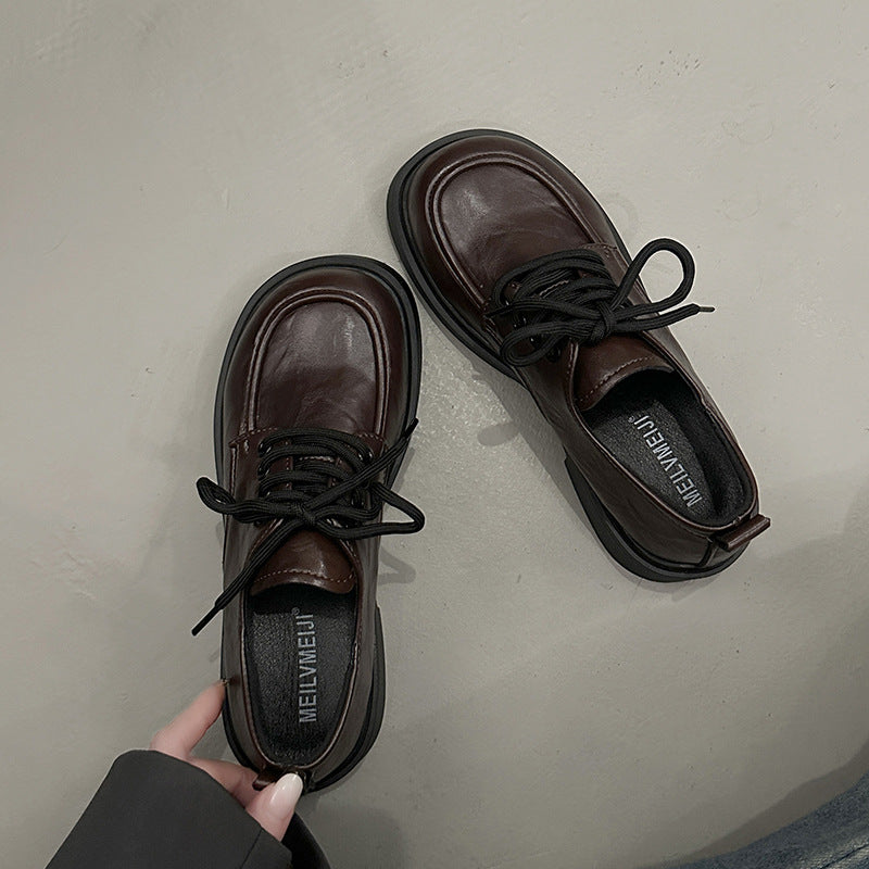 Damen Schnürschuhe Elegant Rutschfest Moderne Sohle
