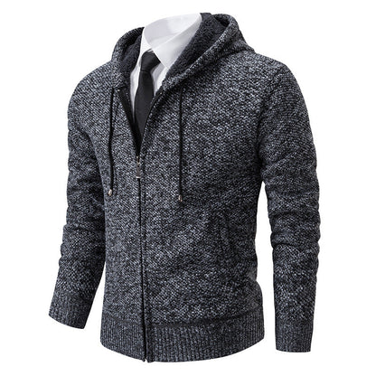 Herren Strickjacke Modern Schnitt Reißverschluss