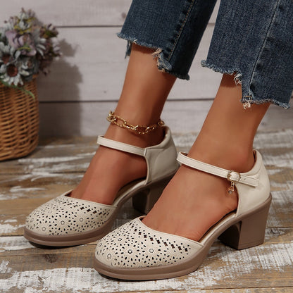 Heidi Pumps Damen Schuhe Ankle Strap Hochzeitsschuhe