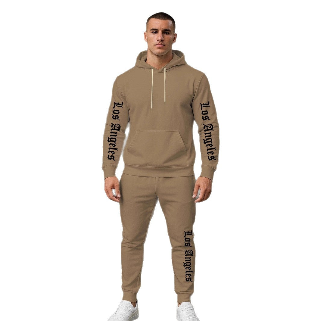 Sportlicher Herren Hoodie Jogginganzug Set Grau