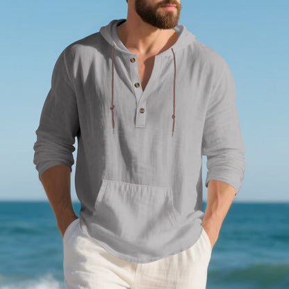 Herren Kapuzenpullover Mit Kängurutasche Sportlich Modern - BerlinGlamour