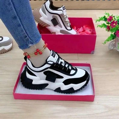 Damen Sneaker Chunky Modisch Einzigartig