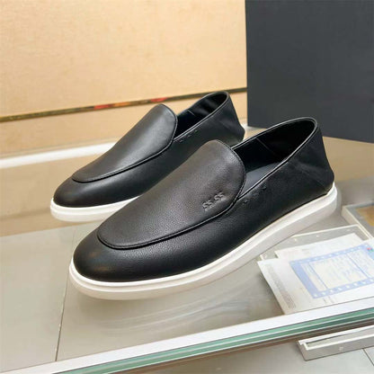 Damen Sneaker Mokassin Lederschuhe Rutschfest Bequem - BerlinGlamour