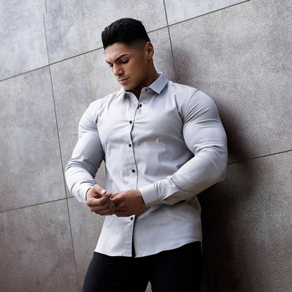 Elegantes Herren Hemd Business Modell