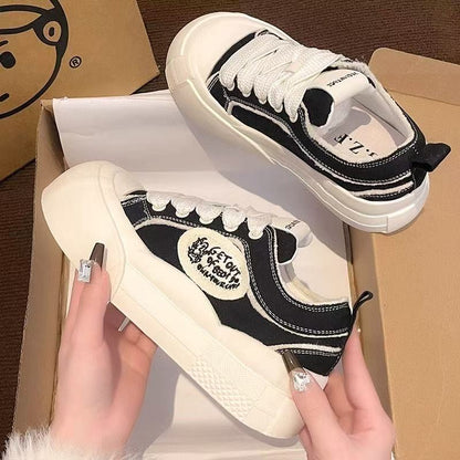 Damen Sneaker Bequem Sportlich mit Robusten Sohlen