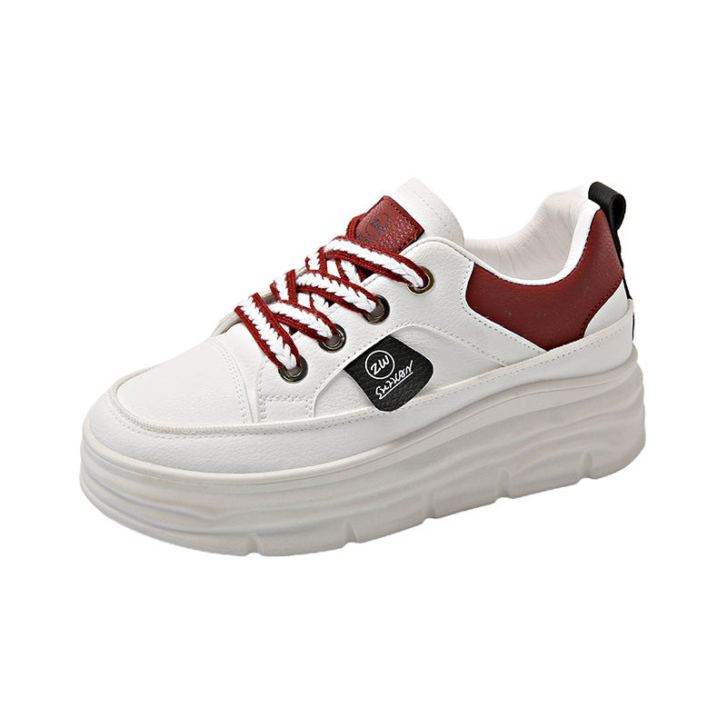 Damen Sneaker Plateau Schuhe Weich Atmungsaktiv