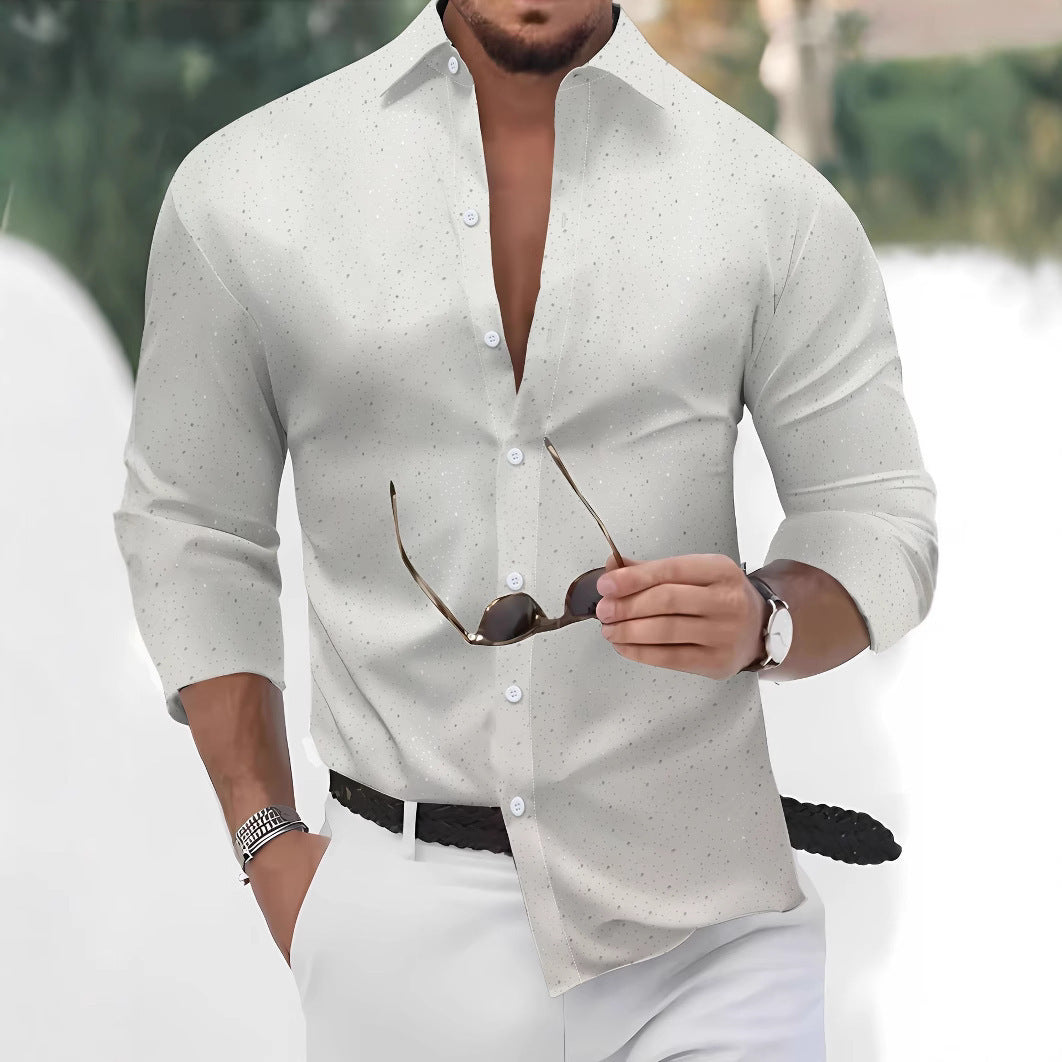 Herren Hemd Modern Punktiert Slim Fit Berlin Style