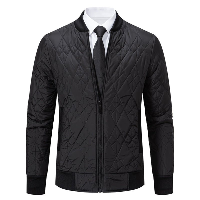 Herren Steppjacke Modern mit Hochkragen und modischem Design