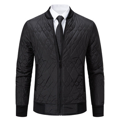 Herren Steppjacke Modern mit Hochkragen und modischem Design