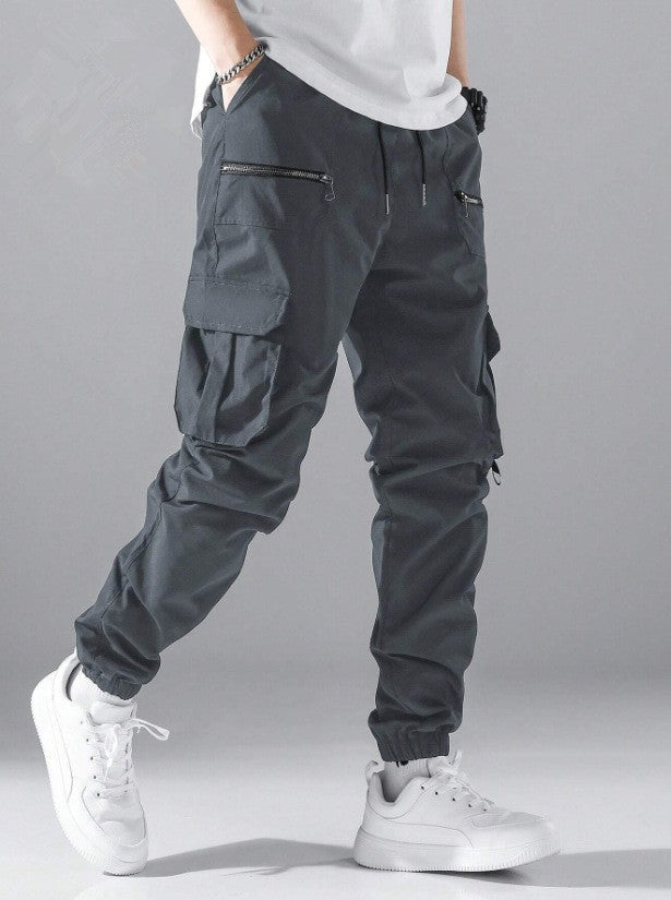 Herren Cargo-Jogginghose Mit Taschen Modern Sportlich