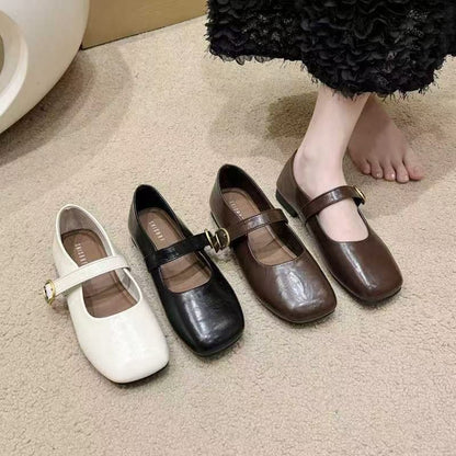 Damen Schuhe Mary Jane Elegante Schnalle Verschlüssbar - BerlinGlamour