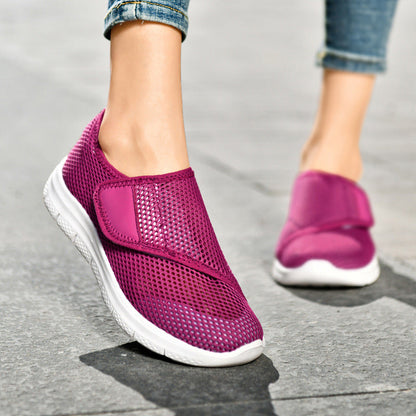 Damen Sneaker Bequem Atmungsaktiv Slip-On Elastisch