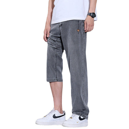 Herren Denim-Hose Weite Bein Berlin Style