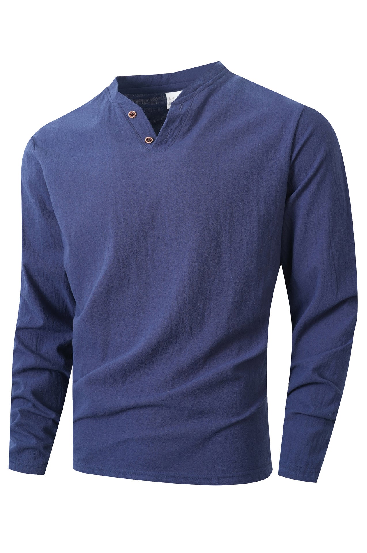 Herren Langarmshirt Mit Henleyausschnitt Modern