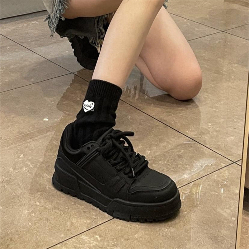 Damen Sneaker Chunky Atmungsaktiv Rutschfest