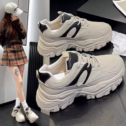 Damen Sneaker Sportlich Modern Mit Dicker Sohle - BerlinGlamour