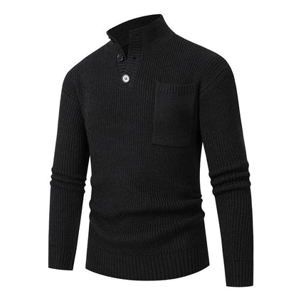 Herren Pullover Modisch Mit Brusttasche Hochwertig