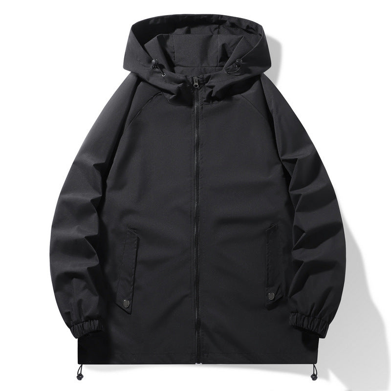 Herren Funktionsjacke Wasserdicht mit Kapuze und Elastik