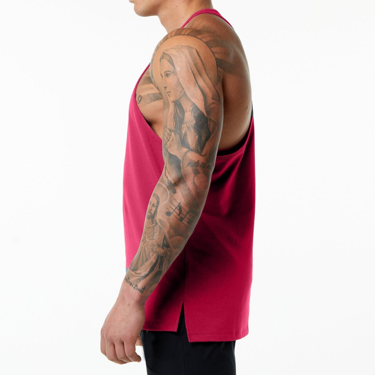 Herren Atmungsaktives Muscle Shirt Sportlich Racerback