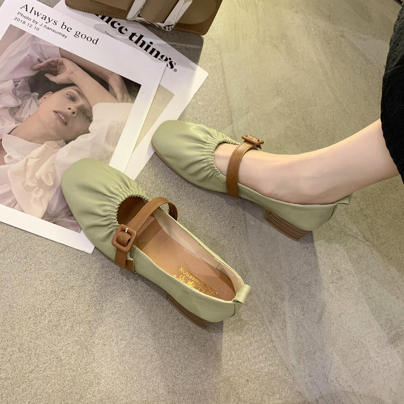 Damen Ballerinas Bequem Riemchen Design Modisch - BerlinGlamour