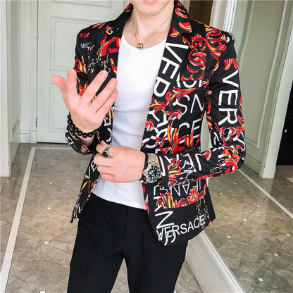 Herren Blazer Modern mit auffälligem Muster