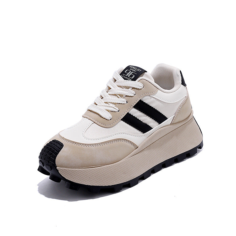 Damen Plateausneaker Hoch Modern Komfortabel Sneaker Schuhe