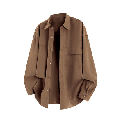 Herren Overshirt Lässig mit Taschen Freizeitstyle