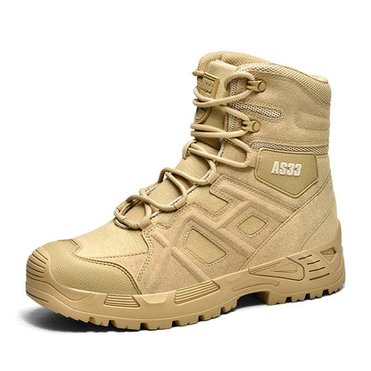 Herren Tactical Stiefel Wanderschuhe Outdoor Schwarz