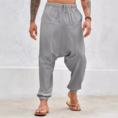 Herren Haremshose Elastisch Bequem Mit Taschen - BerlinGlamour
