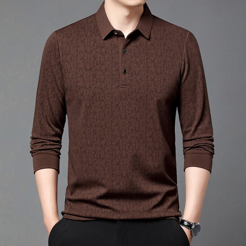 Herren Polohemd Modern Strukturdesign Komfortschnitt