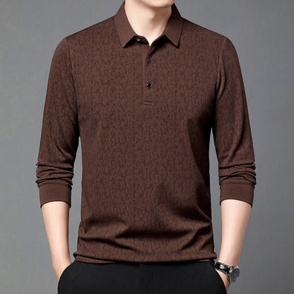 Herren Polohemd Modern Strukturdesign Komfortschnitt