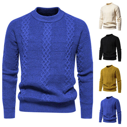 Herren Strickpullover Hochkragen Modern Style