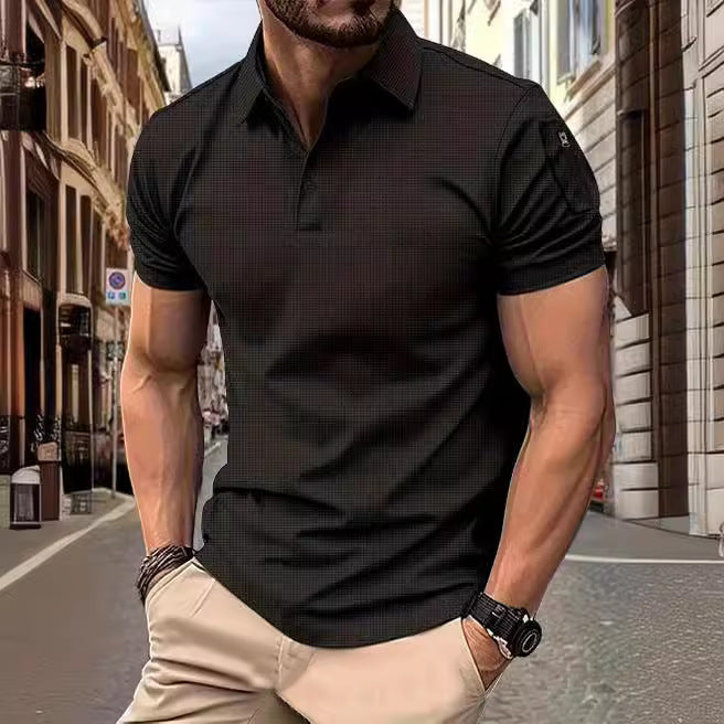Herren Poloshirt Modern Muster Berlin Style