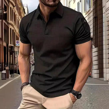 Herren Poloshirt Modern Muster Berlin Style