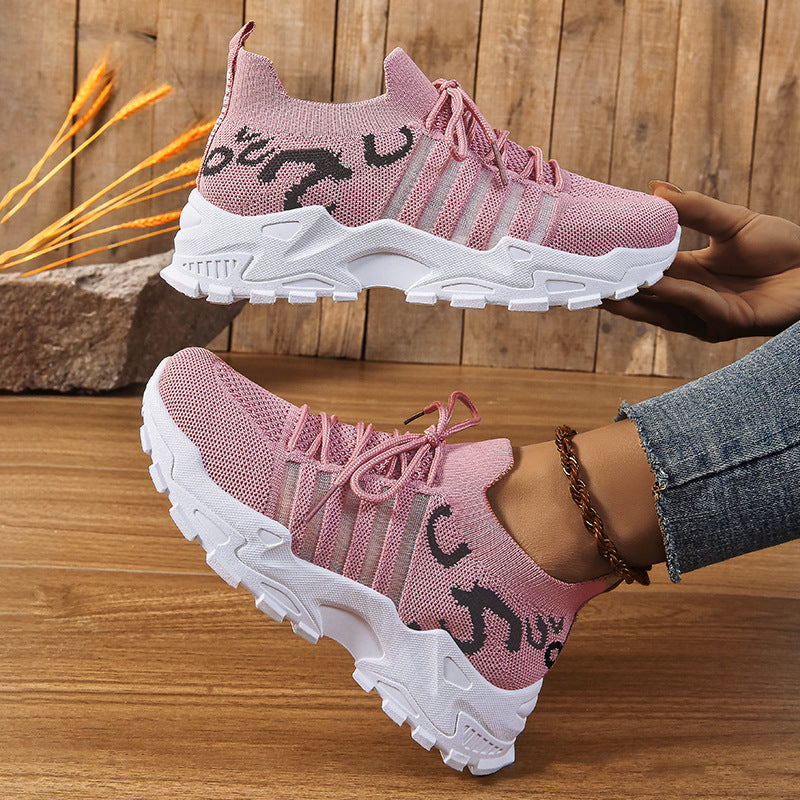 Damen Sneaker Sportlich Laufschuhe Schnellschnürsystem - BerlinGlamour