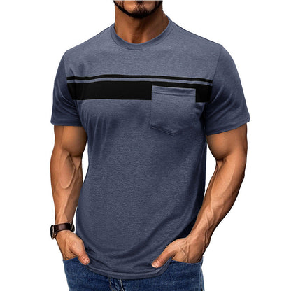 Herren Kurzarmshirt mit Brusttasche Modern Style
