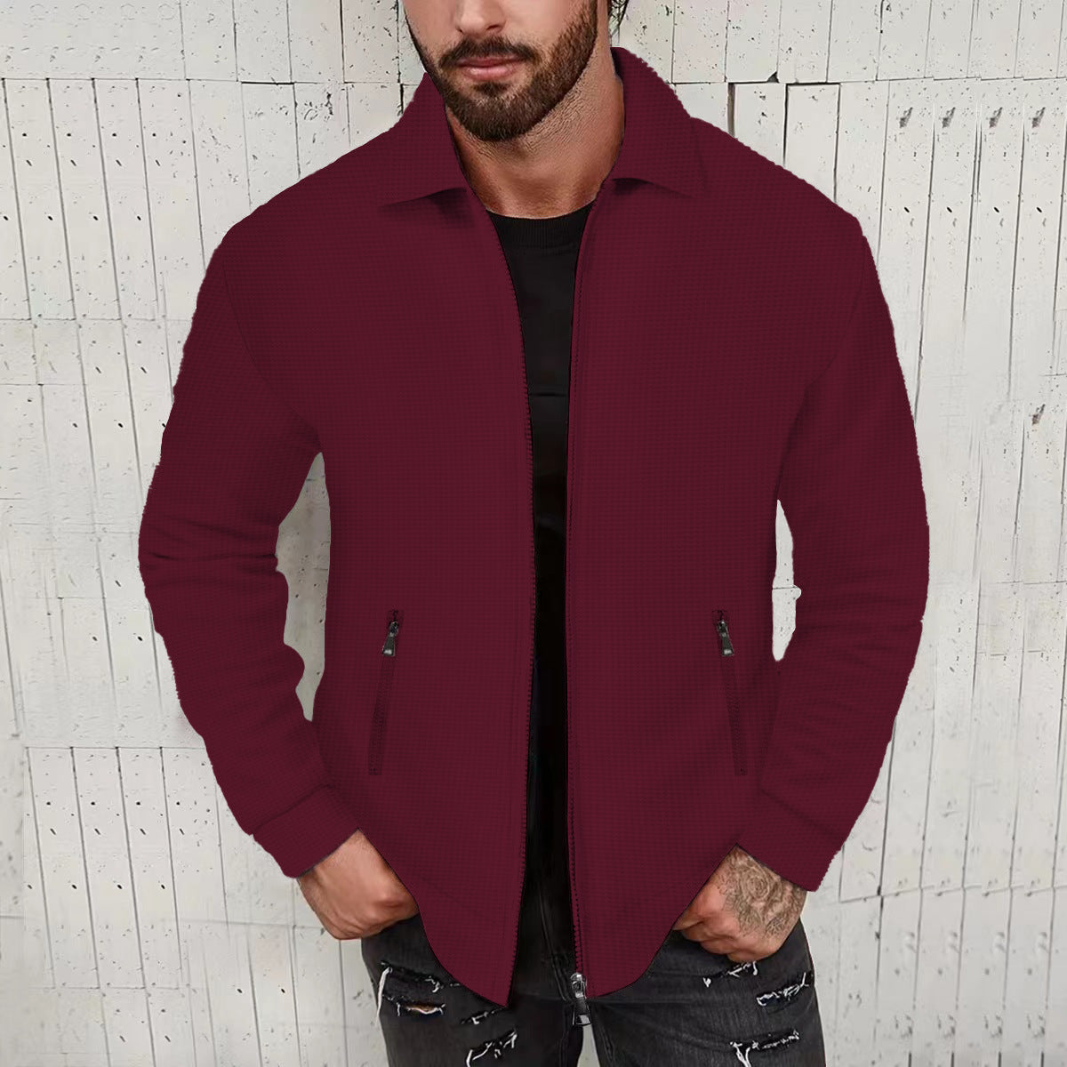Herren Übergangsjacke Leicht Moderner Schnitt
