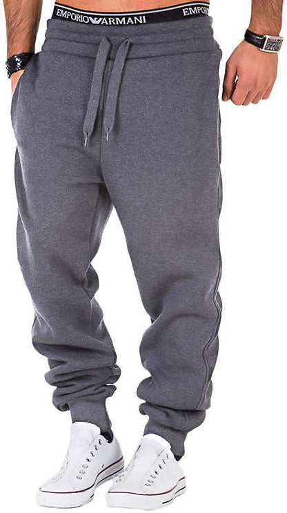 Herren Jogginghose Bequem Elastisch Mit Kontrastkordel