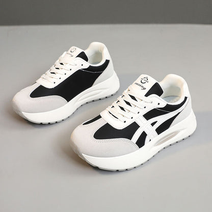 Damen Sneaker Plattform atmungsaktiv Mesh Stoßdämpfer